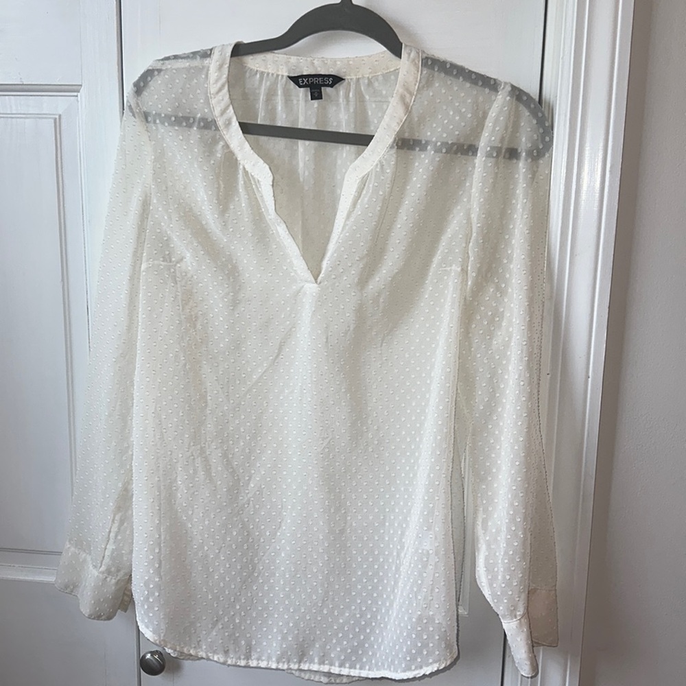 Cream blouse